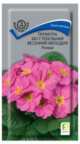 Изображение товара Семена «Поиск» Примула бесстебельная  Весенняя мелодия Розовая, 10 шт