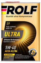 Изображение товара Масло моторное синтетическое Rolf Ultra 5W40 A3/B4 SP, 4 л