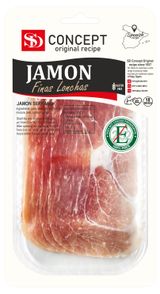 Изображение товара Вяленое мясо Хамон сыровяленый SD Concept свиной окорок нарезка, 50 г