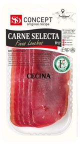 Изображение товара Вяленое мясо Сесина говяжья сыровяленая SD Concept из говядины нарезка, 50 г