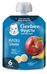 Изображение товара Пюре фруктовое Gerber Яблоко Банан с 6 мес., 90 г