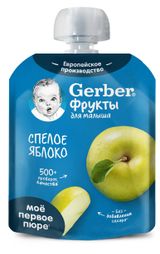 Изображение товара Пюре фруктовое Gerber  для первого прикорма Спелое яблоко с 4 мес., 90 г