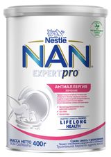 Изображение товара Смесь сухая молочная NAN ExpertPro для лечения аллергии с рождения, 400 г