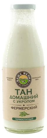 Изображение товара Тан «Ваша ферма» Домашний с укропом фермерский 1,7-2,5% БЗМЖ, 500 мл