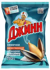 Изображение товара Семечки «Джинн» Солнечный Великан соленые обжаренные, 100 г