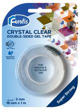 Изображение товара Клейкая гелевая лента Centrum двусторонняя толщина 2мм, 18мм х 2м