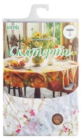 Изображение товара Скатерть для стола Vitto круглая на нетканой основе с ажурной окантовкой, d 152 см