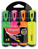 Изображение товара Набор текстовыделителей Maped Fluo Pep's classic, 4 шт