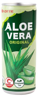 Изображение товара Напиток газированный Lotte Алоэ вера 24% оригинал Корея, 240 мл