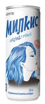 Изображение товара Напиток газированный Lotte Милкис Оригинал Корея, 250 мл
