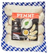 Изображение товара Колбаски вареные «Ремит» Мюнхенские белые для жарки и гриля, 400 г