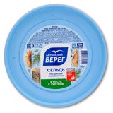 Изображение товара Сельдь филе-кусочки в масле «Балтийский Берег» По-царски с укропом, 200 г