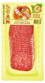 Изображение товара Колбаса сырокопченая «Иней» Литовская нарезка, 100 г