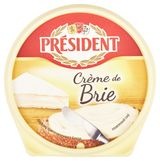 Изображение товара Сыр плавленый President Creme de Brie с белой плесенью 50% БЗМЖ, 125 г