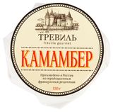 Изображение товара Сыр мягкий Камамбер с белой плесенью «Тревиль» 55% БЗМЖ, 130 г