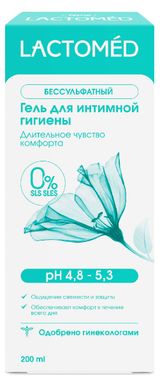 Изображение товара Гель для интимной гигиены Lactomed Длительное чувство комфорта, 200 мл