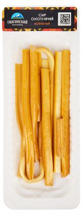 Изображение товара Сыр копченый «Гиагинский молзавод» Охотничий БЗМЖ, 80 г