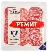 Изображение товара Набор Колбаса сырокопченая «Ремит» Ассорти TRIO MIO для бутербродов и мясной тарелки нарезка, 100 г