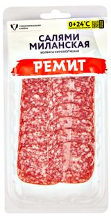 Изображение товара Колбаса сырокопченая «РЕМИТ» Салями Миланская нарезка, 70 г