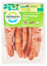 Изображение товара Колбаски Охотничьи полукопченые «Окраина» на буковой щепе ГОСТ, 320 г