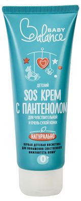Изображение товара Крем детский Baby Balance SOS с пантенолом для чувствительной и очень сухой кожи, 75 мл ﻿