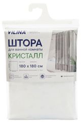 Изображение товара Штора для ванны Vilina Кристалл прозрачная, 180х180 см