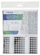 Изображение товара Штора для ванны Vilina Ритм черная, 180х180 см