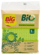 Изображение товара Салфетки целлюлозные BIG CITY LIFE Bio, 3 шт