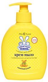 Изображение товара Крем-мыло детское «Ушастый нянь» с оливковым маслом и алоэ-вера, 300 мл