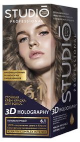 Изображение товара Стойкая краска для волос Studio Professional 6.1 Пепельно-русый, 50 мл
