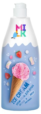 Изображение товара Гель для душа Milk Молоко-Земляника, 800 мл