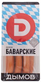 Изображение товара Сосиски «ДЫМОВ» Баварские, 460 г