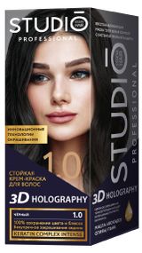 Изображение товара Крем-краска для волос Studio Professional Стойкая 1.0 Чёрный