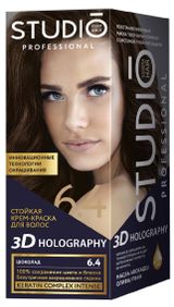 Изображение товара Крем-краска для волос Studio Professional Стойкая 6.4 Шоколад