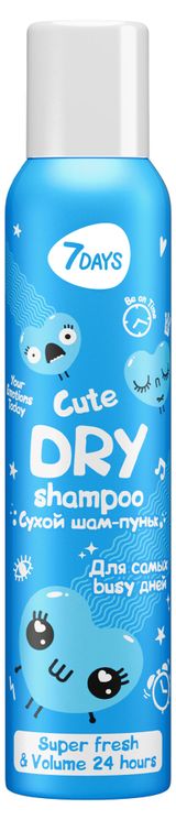 Изображение товара Сухой шампунь 7Days your emotions today шам-пуньк для самых busy дней cute, 200 мл