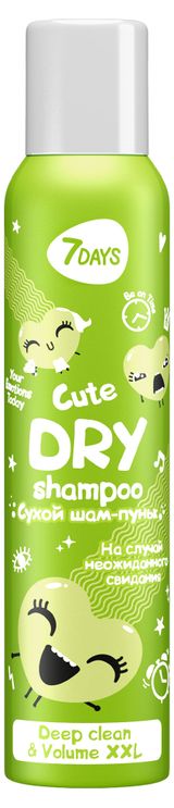Изображение товара Сухой шампунь 7Days your emotions today шам-пуньк на случай неожиданного свидания cute, 200 мл