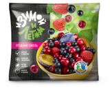 Изображение товара Фруктово-ягодная смесь Ягодная «И зимой и летом» Черная смородина Слива половинки Клубника Вишня без косточки замороженная, 300 г