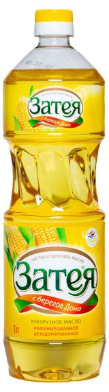 Изображение товара Масло кукурузное «Затея» рафинированное дезодорированное, 1 л
