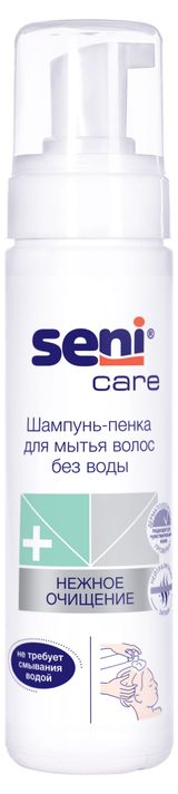 Изображение товара Шампунь-пенка для мытья волос без воды Seni Care, 200 мл