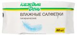 Изображение товара Влажные салфетки «Каждый день», 80 шт