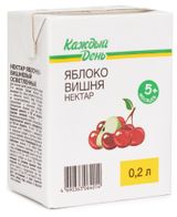 Изображение товара Нектар «Каждый день» Яблоко и вишня с 5 месяцев, 200 мл