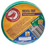 Изображение товара Лента АШАН Красная птица изоляционная зеленая ПВХ, 15 мм х 15 м