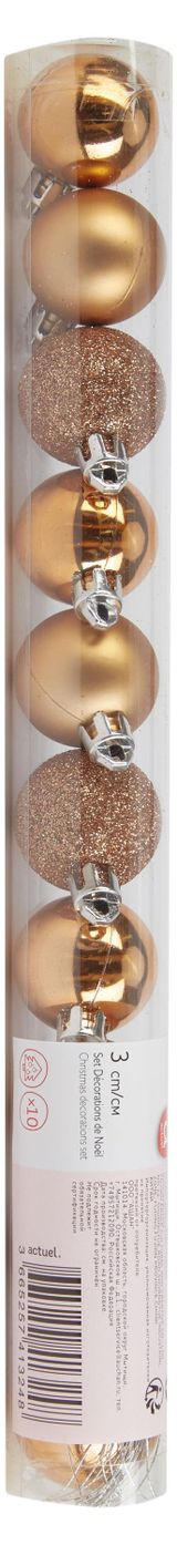 Изображение товара Набор елочных шаров Actuel медные 3 см, 10 шт
