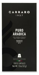 Изображение товара Кофе молотый в капсулах Carraro Puro Arabica, 10 шт