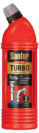 Изображение товара Средство для очистки канализационных труб Sanfor Turbo, 750 г