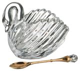 Изображение товара Икорница Lefard Muza Лебедь с ложкой, 11х6 см