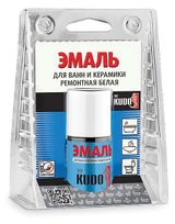 Изображение товара Эмаль для ванн и керамики ремонтная KUDO KU-7K1301 с кисточкой белая, 15 мл