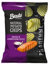 Изображение товара Чипсы картофельные Bruto NPC Лосось в сливочном соусе, 120 г