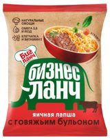 Изображение товара Лапша быстрого приготовления «Бизнес ланч» с говяжьим бульоном, 60 г
