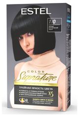 Изображение товара Краска для волос Estel Color Signature Черный классический 1/0, 120 мл